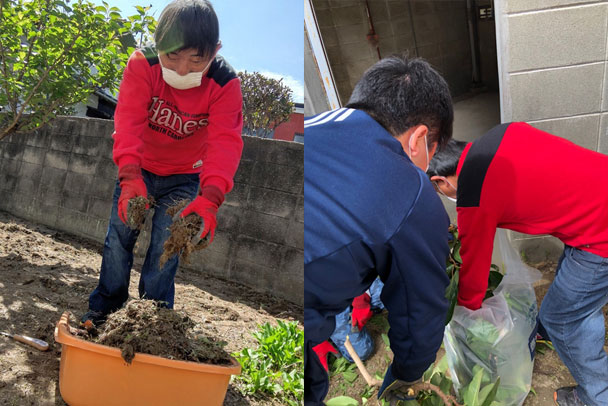 依頼を頂いたお家の草刈り